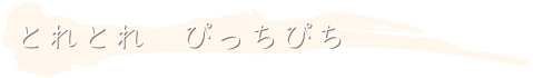 とれとれ　ぴっちぴち